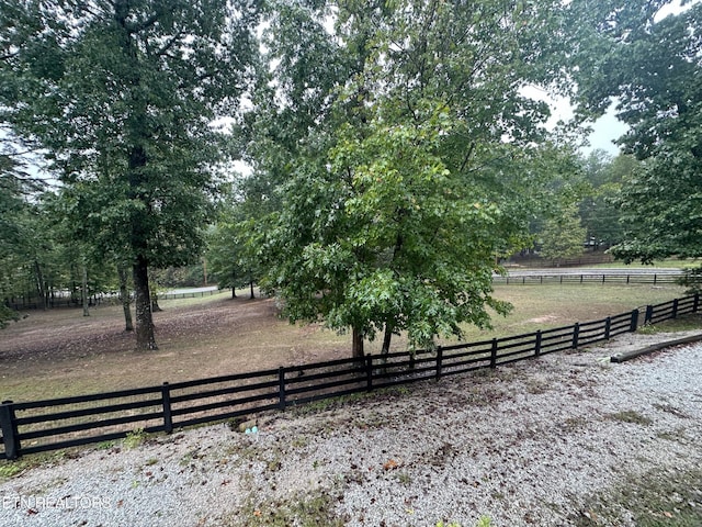 exterior space featuring a rural view