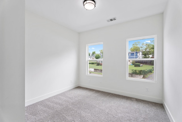 spare room featuring carpet floors