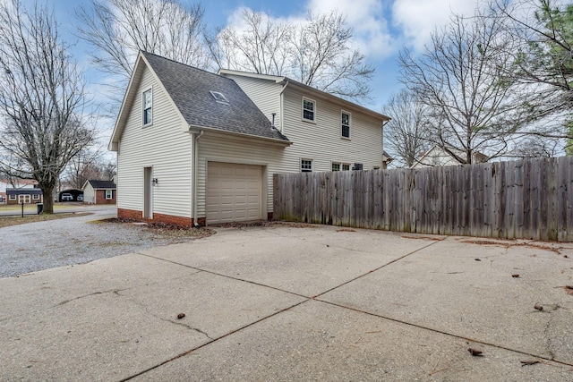 view of side of property