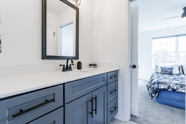 bathroom with vanity