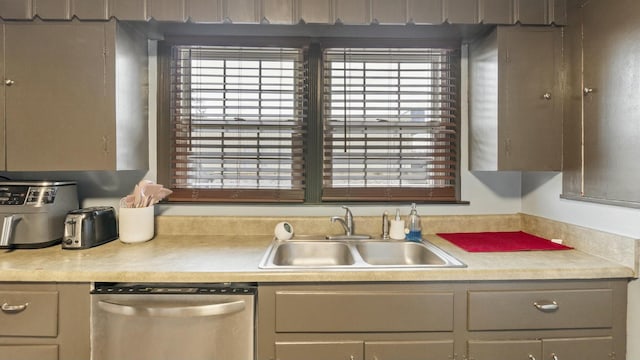 kitchen with dishwasher and sink