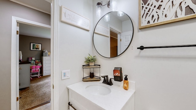 bathroom with vanity