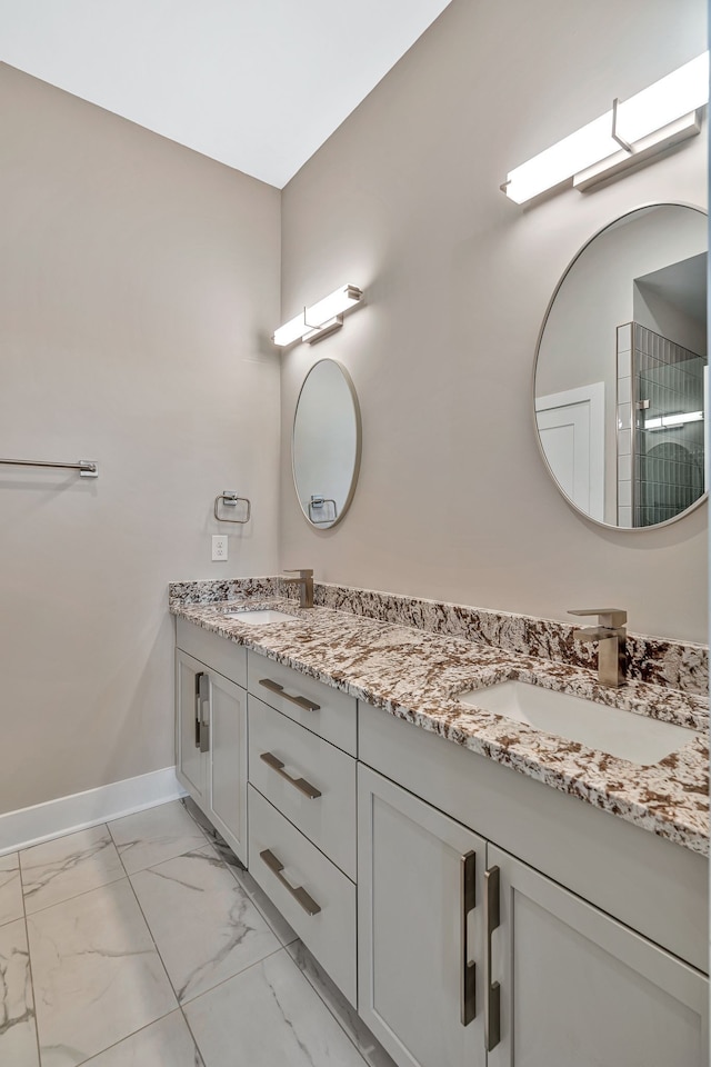 bathroom with vanity