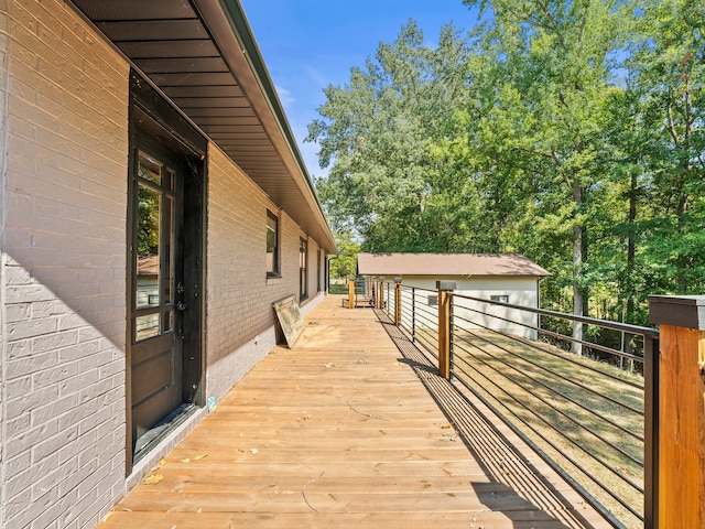 view of wooden terrace