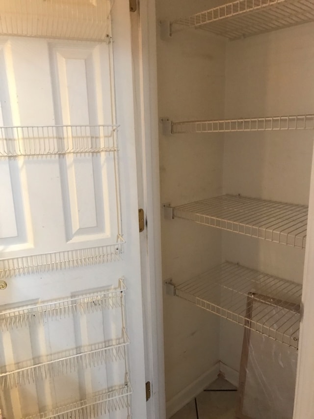 view of pantry