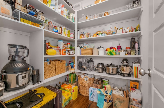 view of pantry