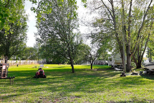 view of community featuring a lawn