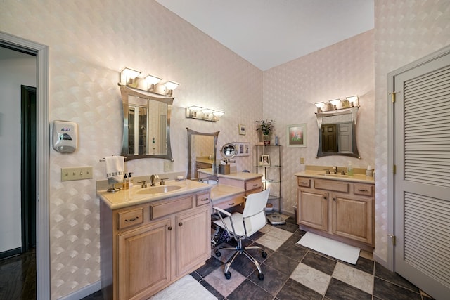 bathroom with vanity