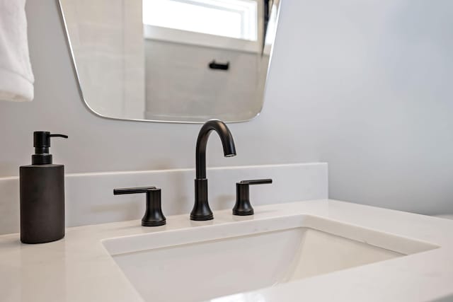 interior details featuring a sink