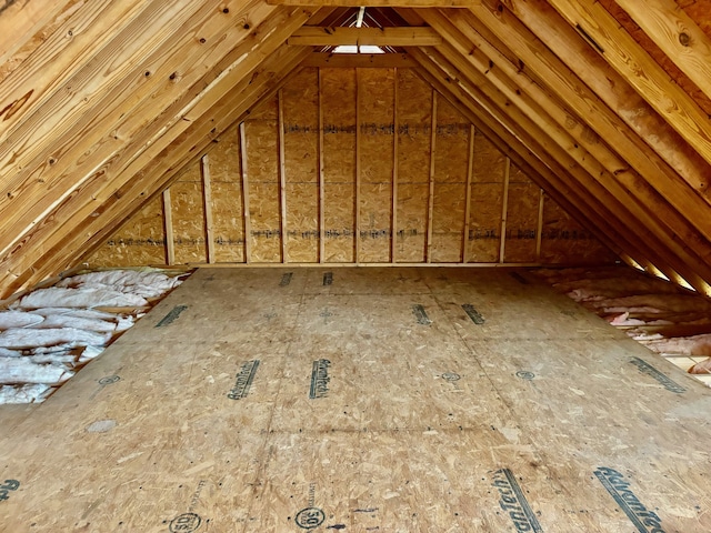 view of attic