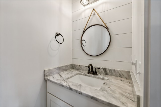 bathroom with vanity