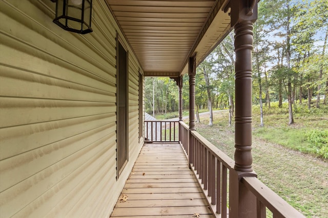 view of deck