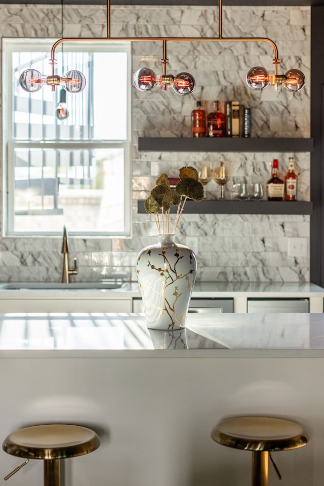 bar with sink