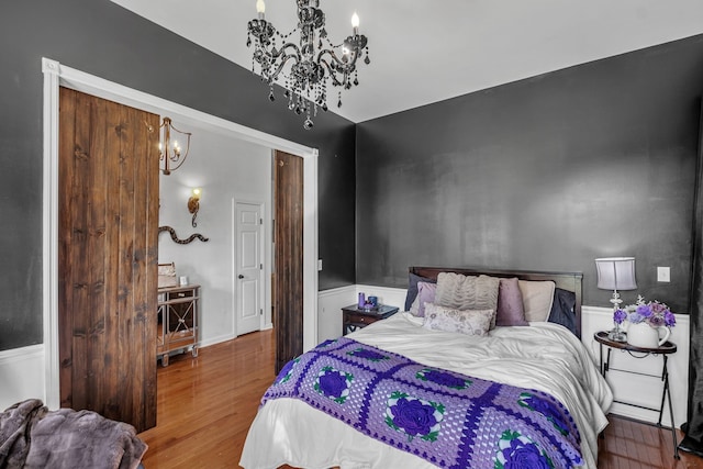 bedroom featuring hardwood / wood-style flooring