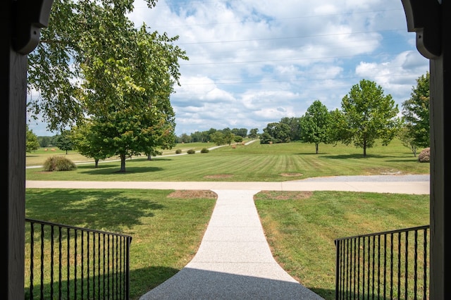 surrounding community with a lawn