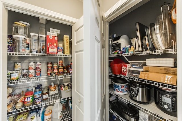 view of pantry