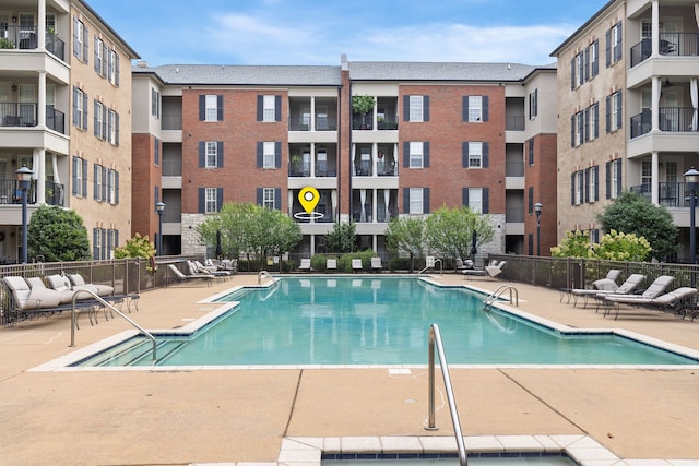 view of pool with a patio