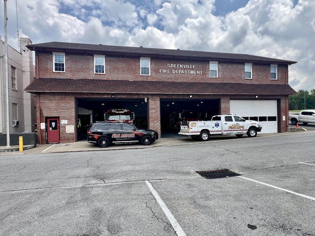 view of building exterior with a garage