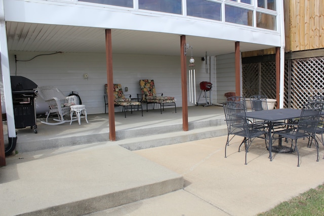 view of patio / terrace with grilling area