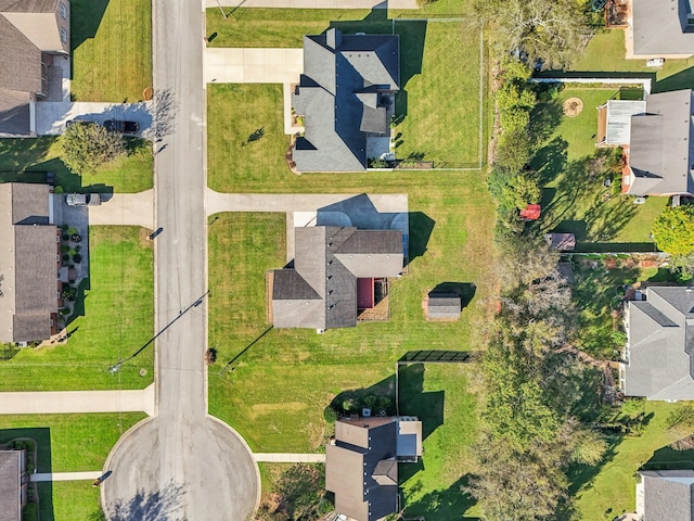 aerial view featuring a residential view