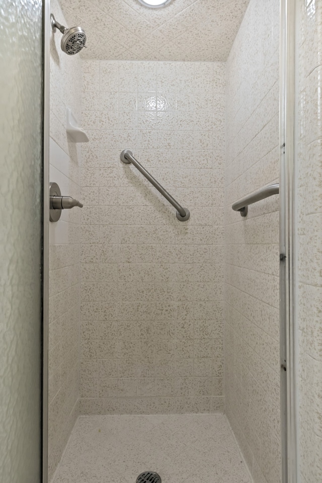 bathroom featuring walk in shower