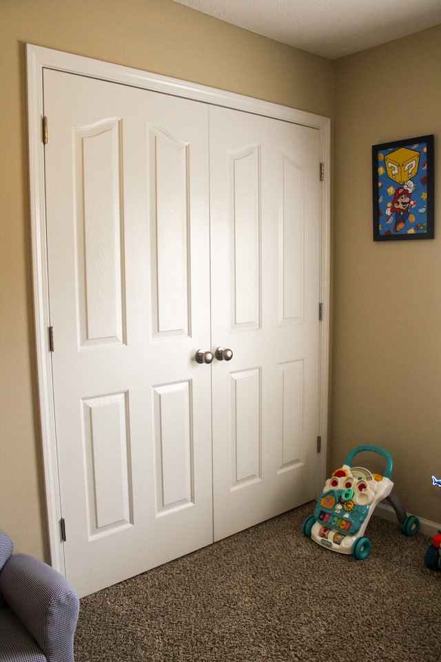 interior space with a closet