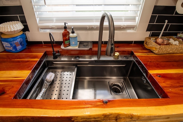 interior details with sink