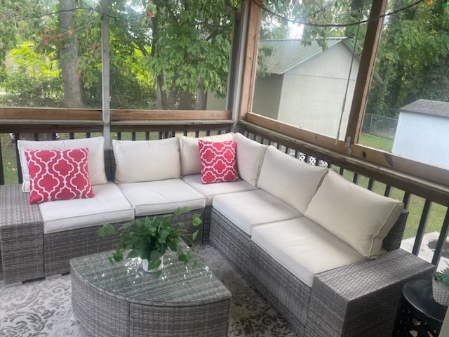 view of sunroom / solarium