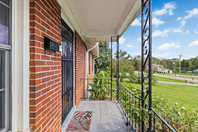 view of balcony