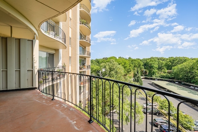 view of balcony