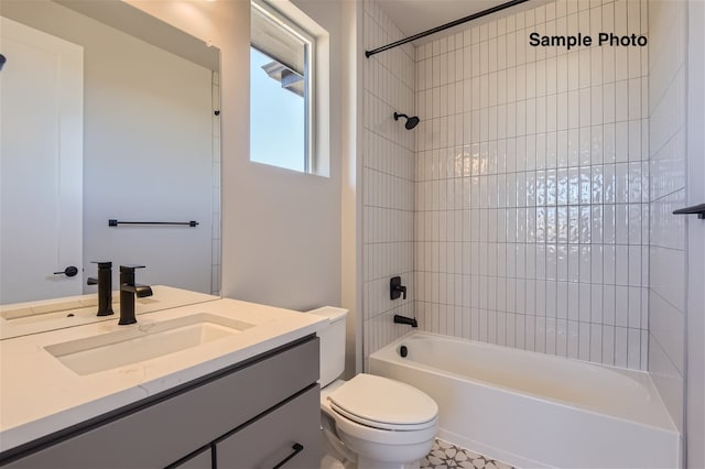 0 Keystone Dr, Pleasant View, TN 37146 - full bathroom featuring tile patterned floors, tiled shower / bath, vanity, and toilet