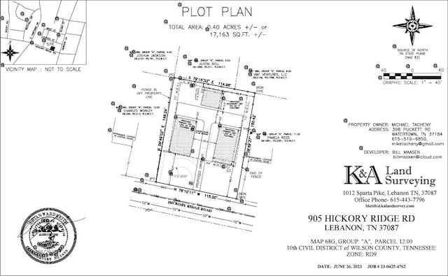 905 Hickory Ridge Rd, Lebanon TN, 37087 land for sale