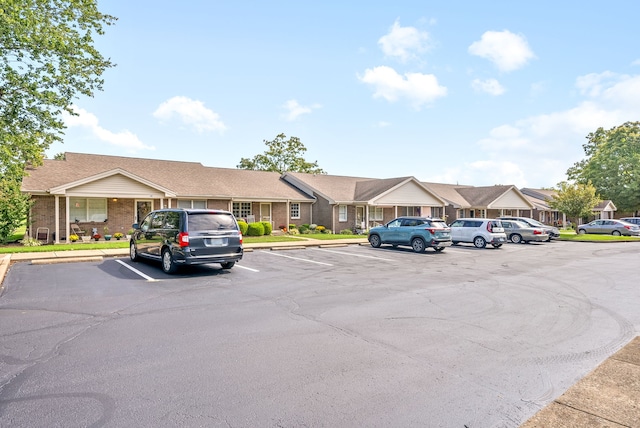 view of parking / parking lot