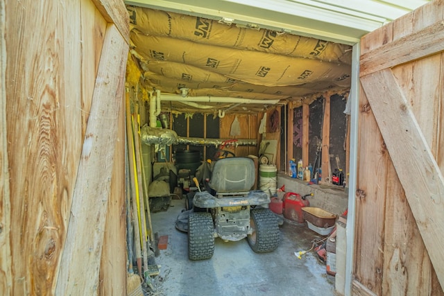 view of storage