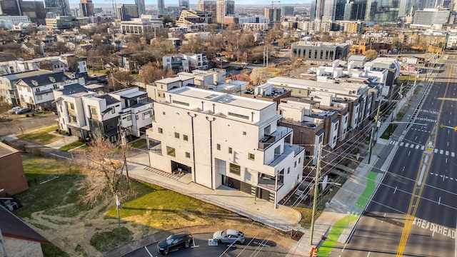 aerial view with a view of city