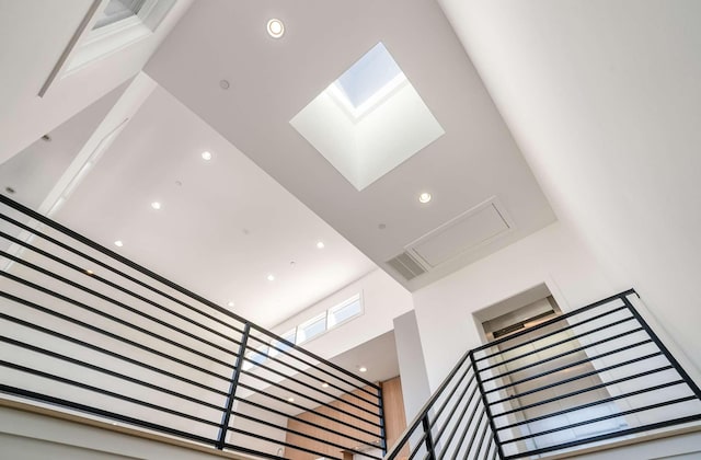 interior details with recessed lighting