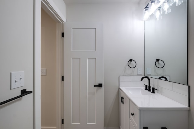 bathroom featuring vanity