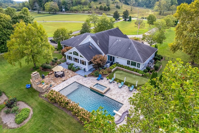 birds eye view of property