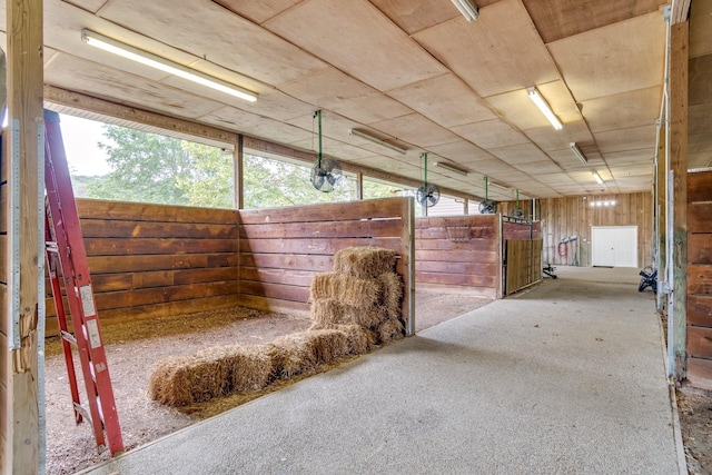 view of horse barn