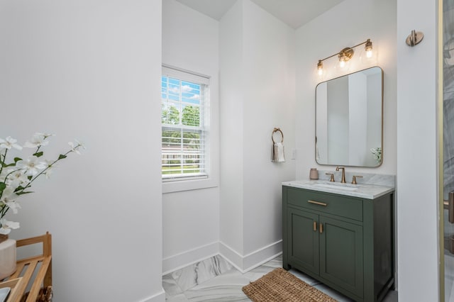 bathroom featuring vanity