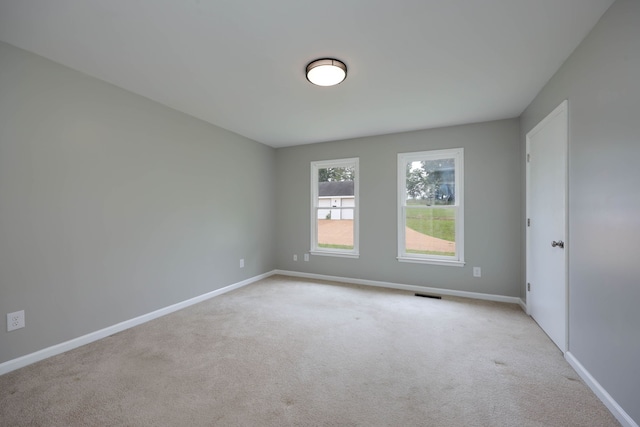 view of carpeted empty room