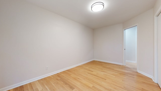 empty room featuring light hardwood / wood-style flooring