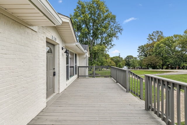 view of deck