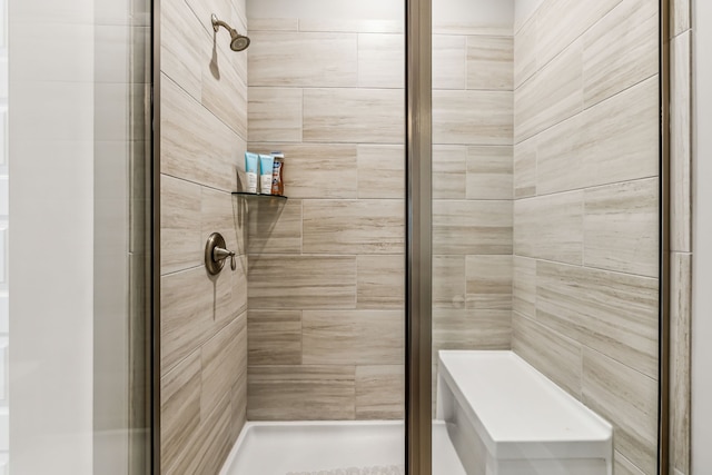 bathroom with walk in shower