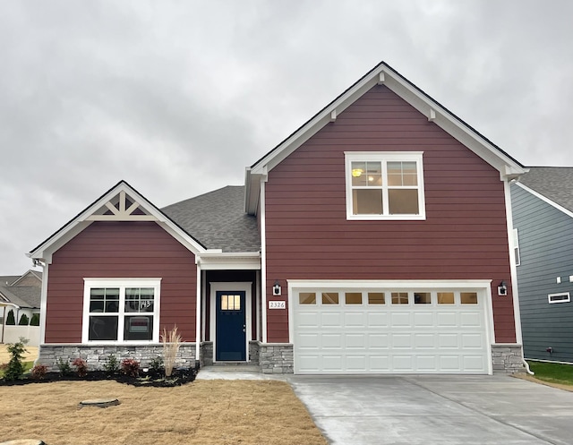 view of front of house featuring a garage