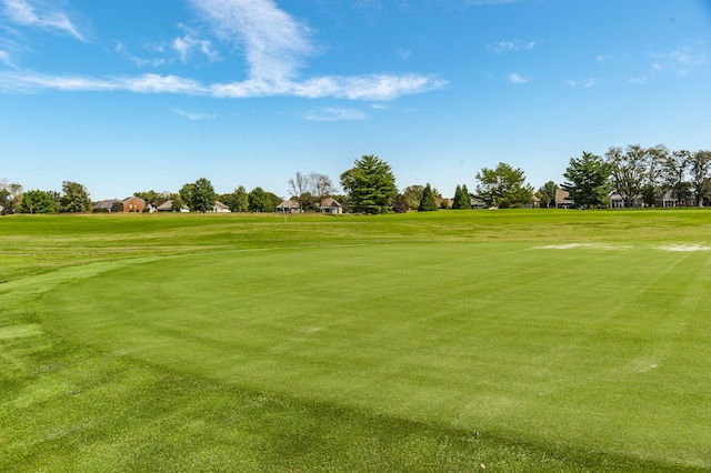 surrounding community featuring a lawn