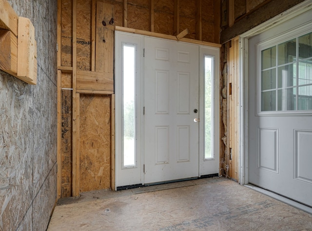 view of foyer entrance