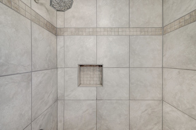 details with tiled shower