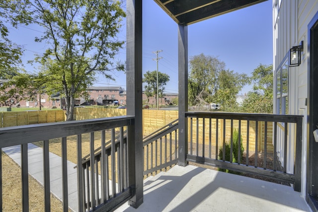 view of balcony