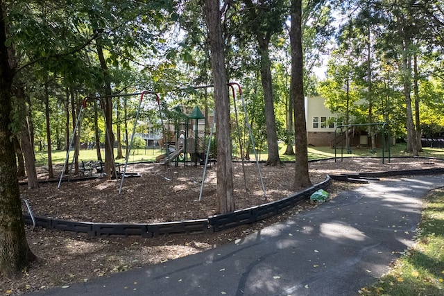 exterior space featuring a playground